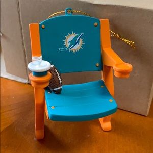 Miami Dolphins Stadium Seat Chair Fan Ornament